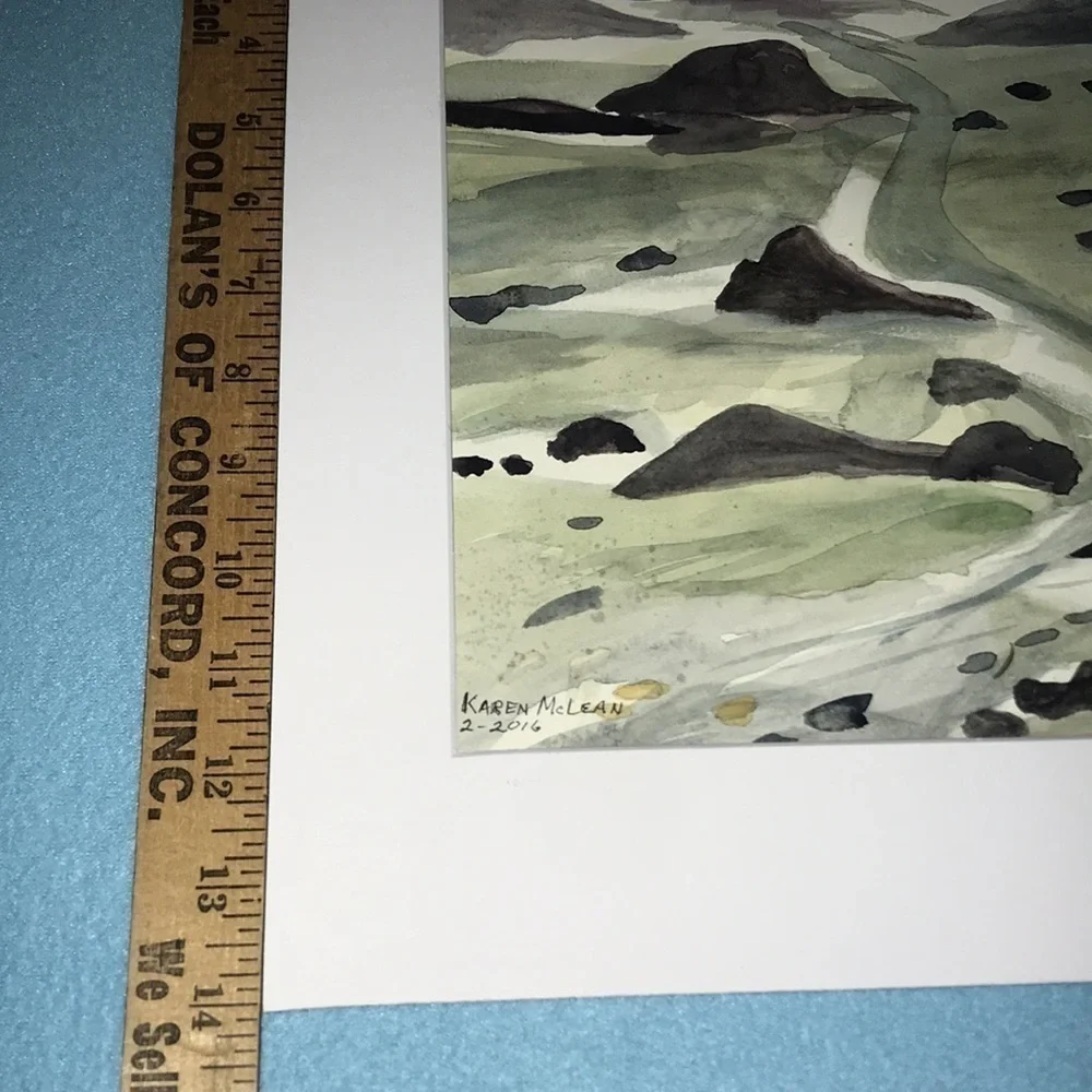 ORIGINAL water color “Low Tide” wall decor